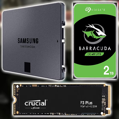 SSD and HDD enterprise data storage solutions
